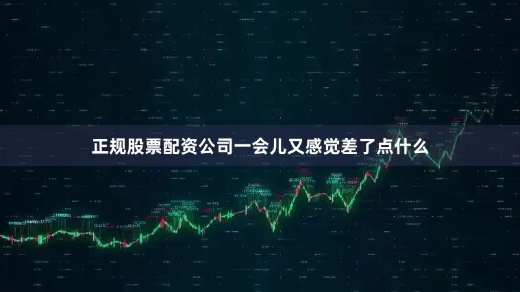 正规股票配资公司一会儿又感觉差了点什么